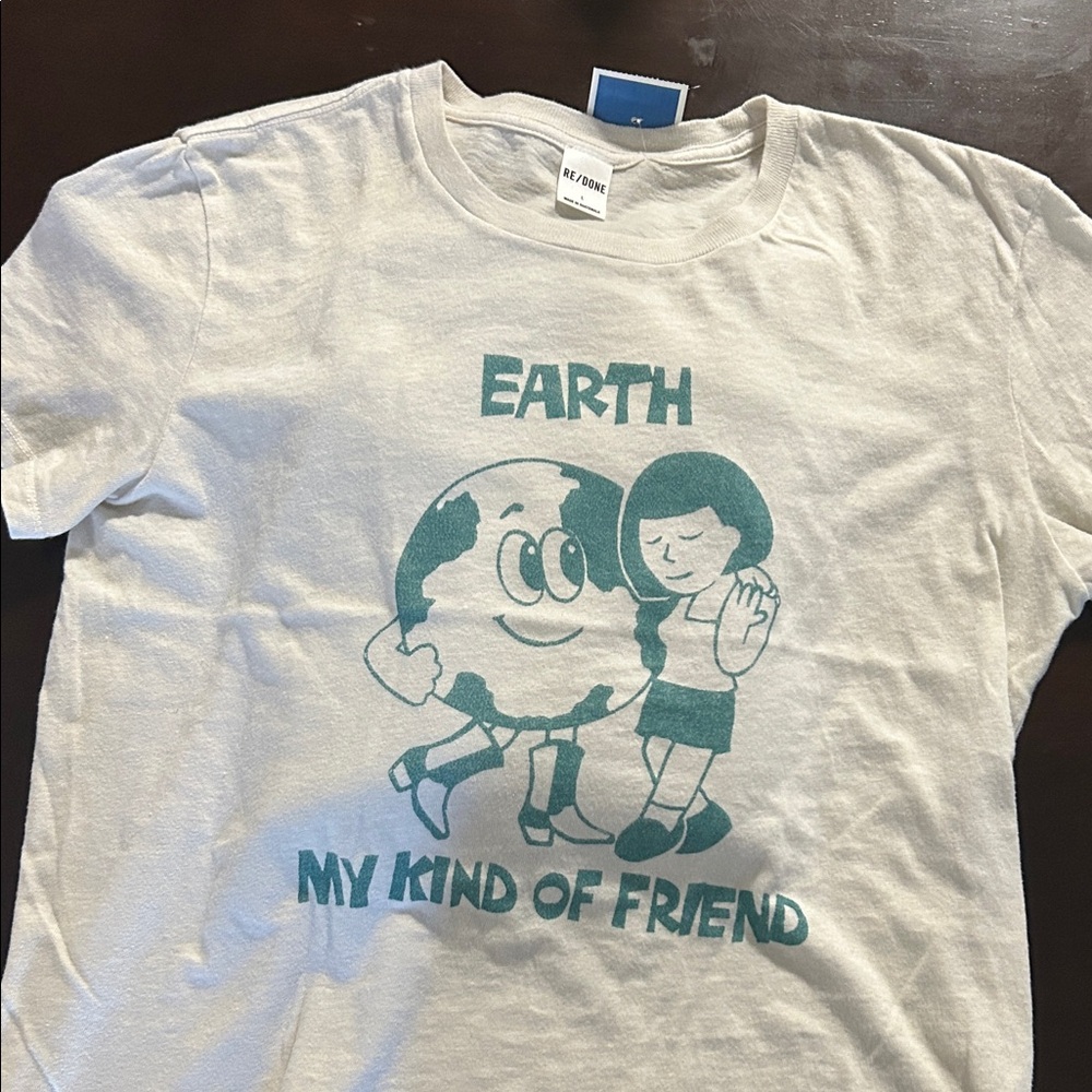 Re/Done White Earth Friend Tee